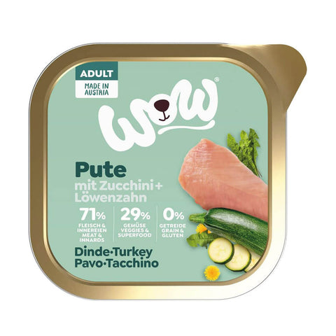 Pâtée à la Dinde Adulte 150g - WOW