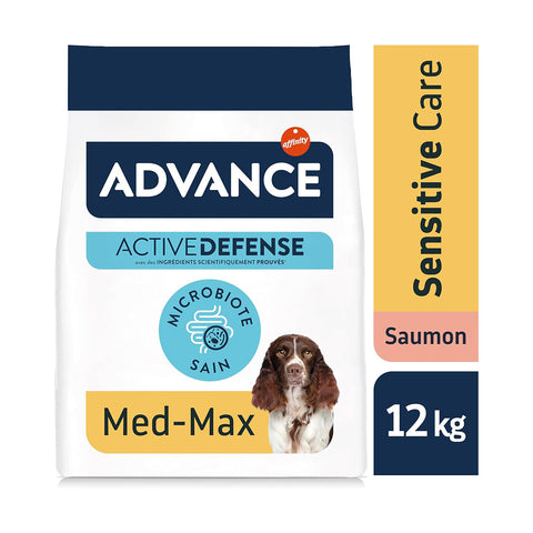 Advance Sensitive Medium Maxi Saumon 12 KG -  Croquettes pour Chien