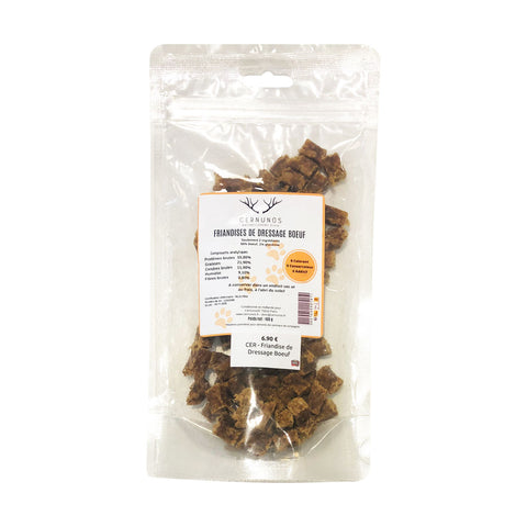 Friandises de dressage au boeuf  100g - Cernunos