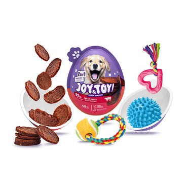 Joy and Toy – Snack Surprise 2 en 1 Boeuf pour Chien