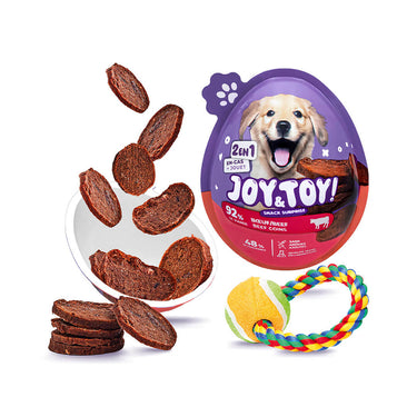 Joy and Toy – Snack Surprise 2 en 1 Boeuf pour Chien