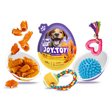 Joy and Toy – Snack Surprise 2-en-1 Poulet pour Chien