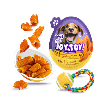 Joy and Toy – Snack Surprise 2-en-1 Poulet pour Chien