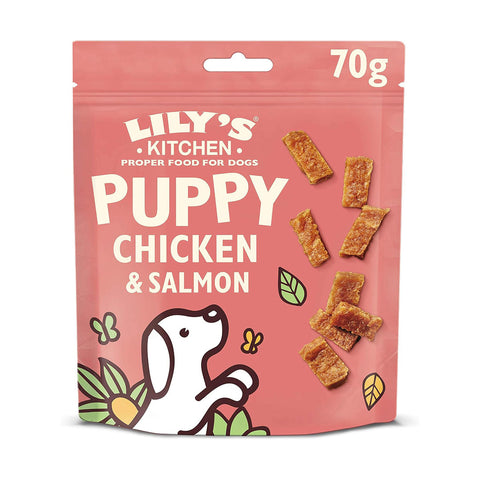 Bouchées pour chiot au poulet et au saumon - Lily's Kitchen