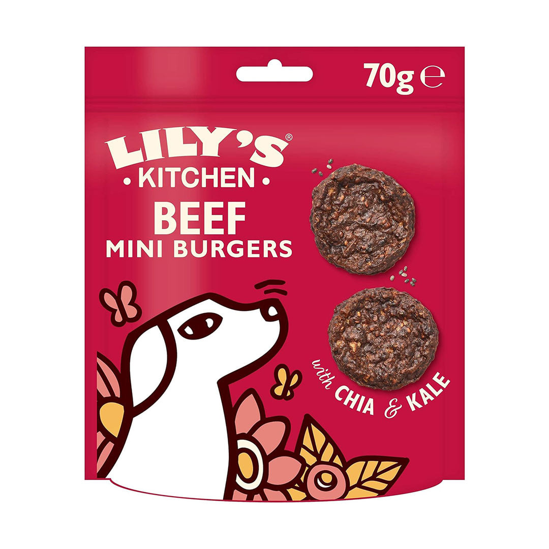 Mini burgers au Bœuf 70g - Lily's Kitchen