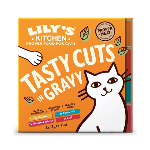 Multipack de Pâtée pour Chat Tasty Cuts 8 x 85g - Lily's Kitchen