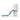 Doggyroller Turquoise avec mousqueton - DOGY