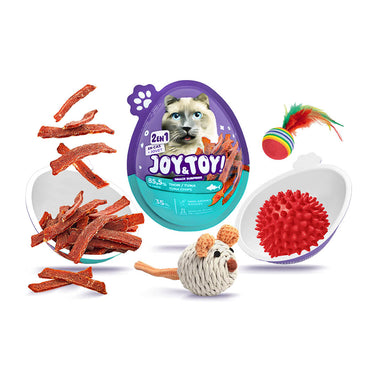 Joy and Toy – Snack Surprise 2-en-1 Thon pour Chat