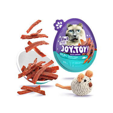 Joy and Toy – Snack Surprise 2-en-1 Thon pour Chat