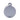Médaille Basic Cercle Grand – Gris Aluminium
