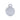 Médaille Basic Cercle Petit – Gris Aluminium