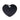 Médaille Basic Coeur Grand – Noir Aluminium