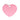 Médaille Basic Coeur Grand – Rose Aluminium
