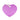 Médaille Basic Coeur Grand – Violet Aluminium