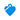 Médaille Basic Coeur Petit – Bleu Aluminium