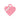 Médaille Basic Coeur Petit – Rose Aluminium